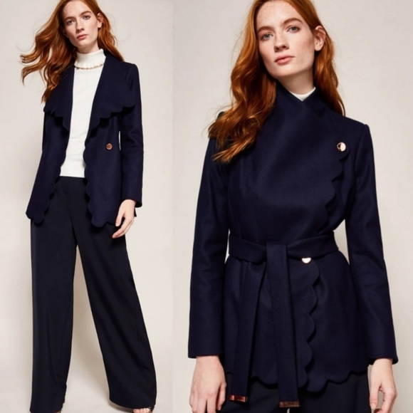 💙🟦 TED BAKER wool and Cashmere coat - Picture 5 of 13